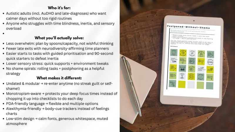 The AuDHD Gentle Life Planner — preview 6