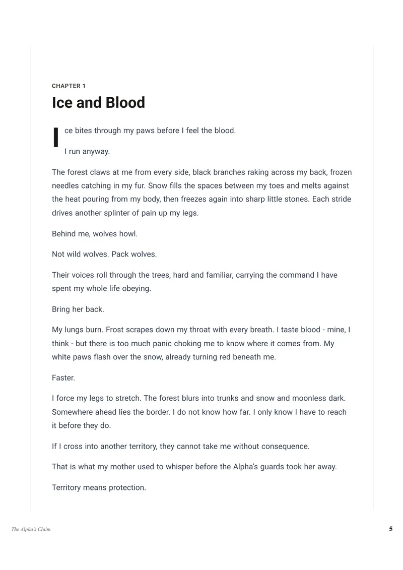 The Alpha's Claim — preview page 1