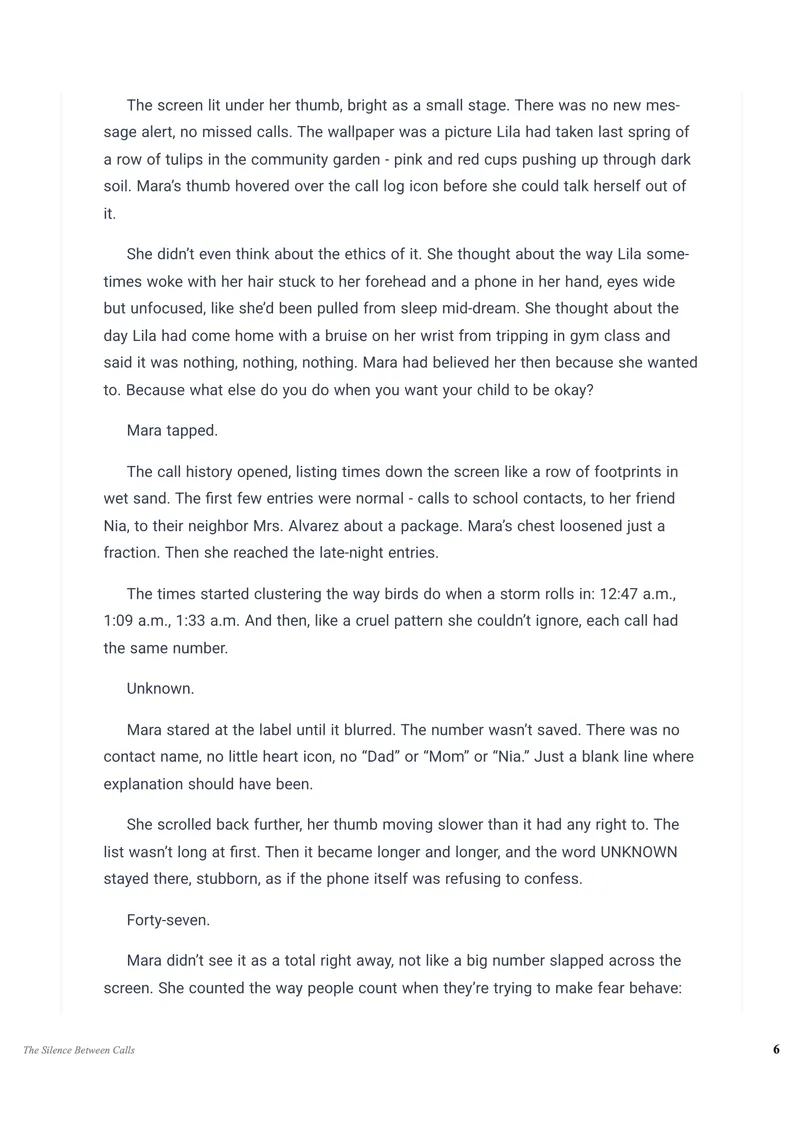 The Silence Between Calls — preview page 2